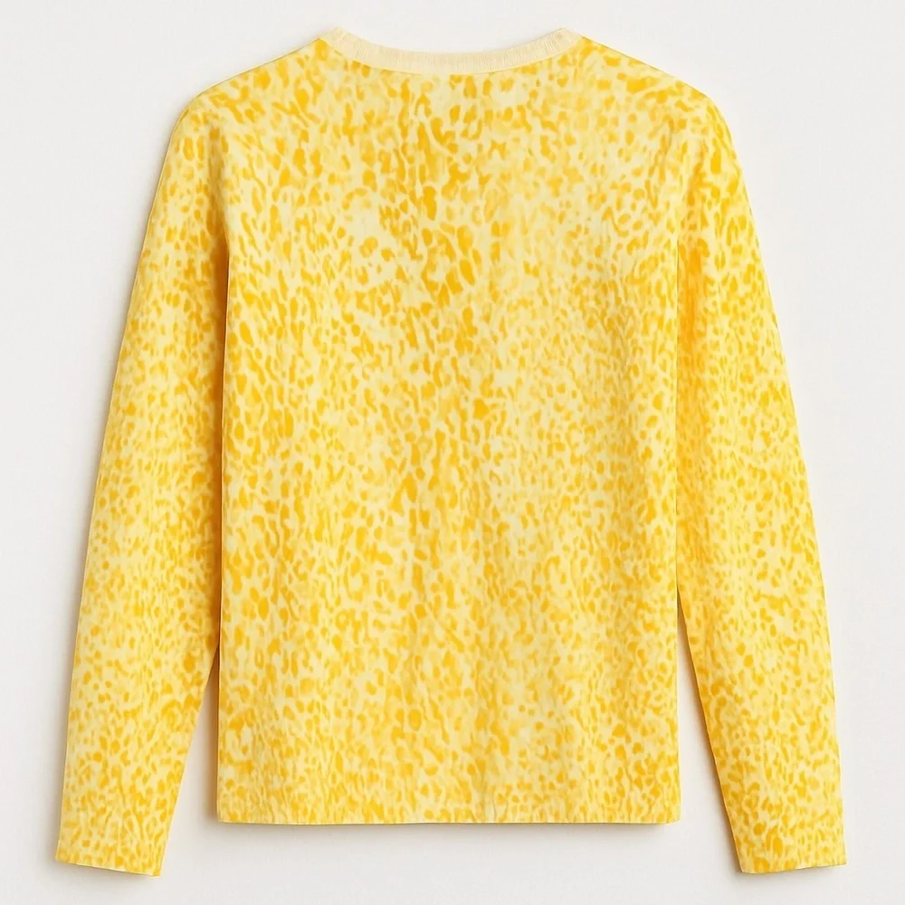 Sunshine Yellow Statement Cardigan – Cheerful Everyday Style Sweater EUC M #651